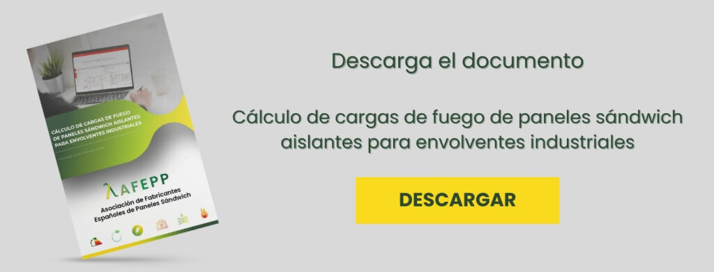 CTA Calculo de cargas de fuego de paneles sandwich aislantes para envolventes industriales